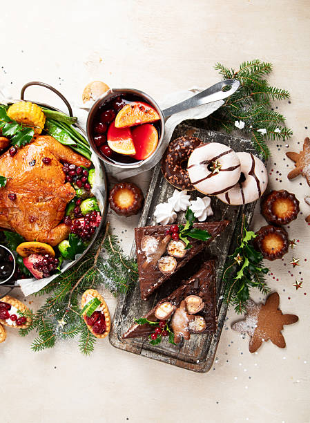 istock Elegant table setting for a festive meal. Christmas dinner. 2231412282