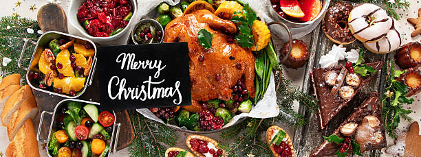 istock Elegant table setting for a festive meal. Christmas dinner. 2231412459