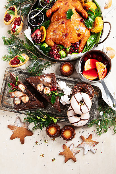 istock Elegant table setting for a festive meal. Christmas dinner. 2231412557