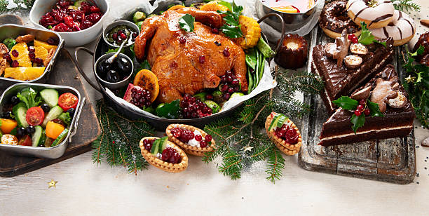 istock Elegant table setting for a festive meal. Christmas dinner. 2231412774