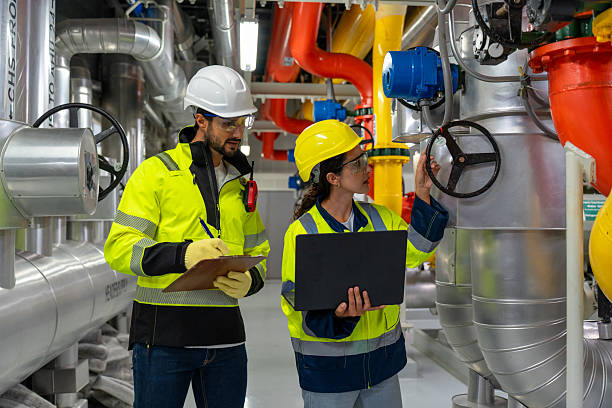 istock HVAC Engineer Inspecting Industrial Chiller Equipment 2231413496