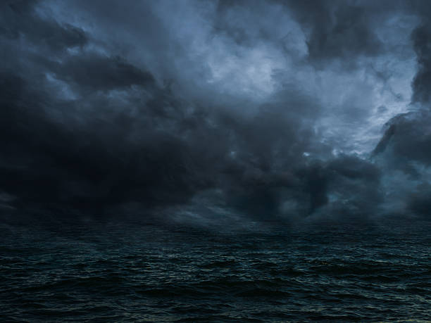 istock Dark sea with storm sky dark 2231426817