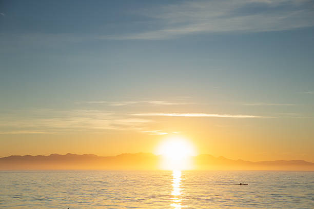 Sunrise over False Bay from Boulders Beach