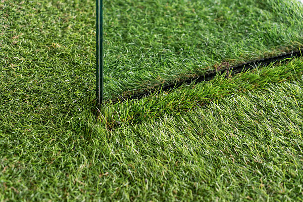 istock Close-Up of Artificial Grass Edge Detail 2231436961