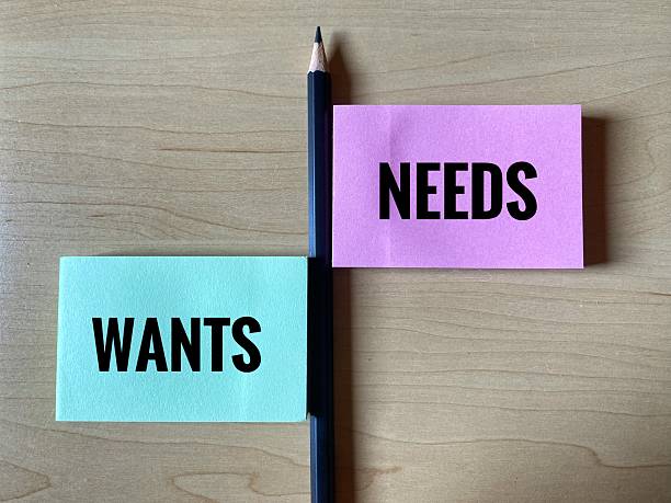 istock Word Wants and Needs with pencil. 2231442577