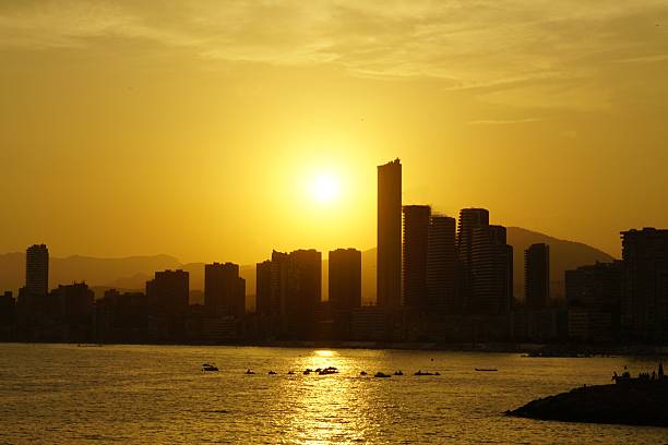 Levante Beach is the largest and busiest urban beach in Benidorm, known for its fine golden sand and its promenade full of bars and restaurants.