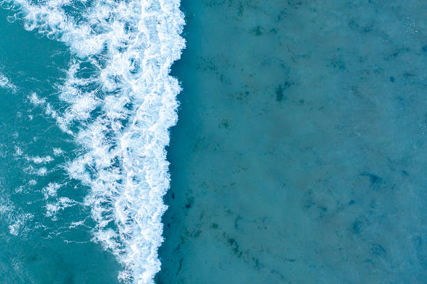 istock Aerial drone view of waves 2231467264