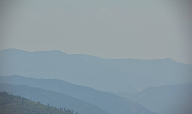 istock Blurry hills panoramic landscape aerial view 2231467351