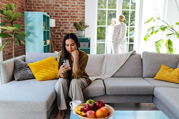 istock Two women spending time at home 2231479576