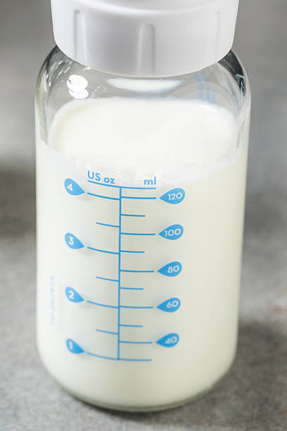 istock Organic Healthy Baby Bottle with Organic Formula 2231487373
