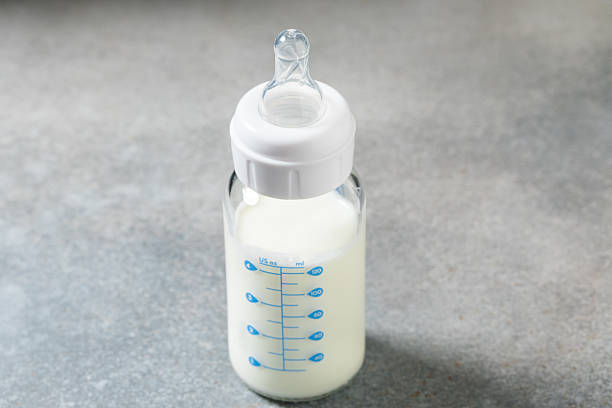 istock Organic Healthy Baby Bottle with Organic Formula 2231487915