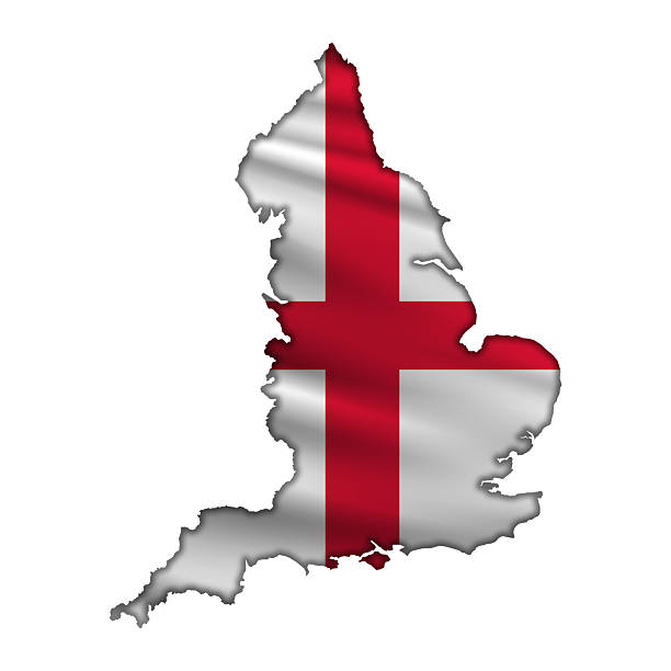 Map of UK on dark digital background representing global communication and global finances