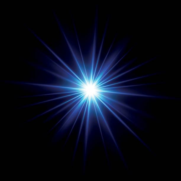istock Rainbow crystal star. Crystal ray light, sun shines rainbow red yellow and blue color. Optical fire light effect. Vector lens glare leakage glare reflection effect. Sparkle shine. Sunlight 2231501710
