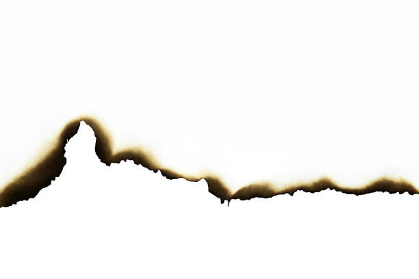 istock Burnt paper edge texture for a grunge border or vintage frame design. isolated on white background with clipping path. 2231519555