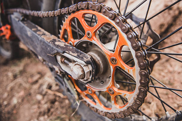 Chain drive of a motorcycle