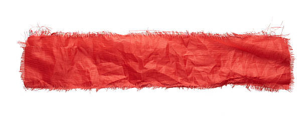 istock a piece of red cloth on a white background 2231573786