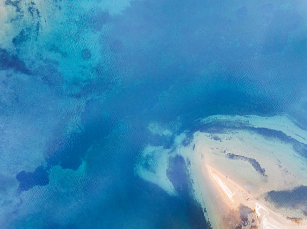 istock Aerial artistry, contrasting currents meet. 2231583738