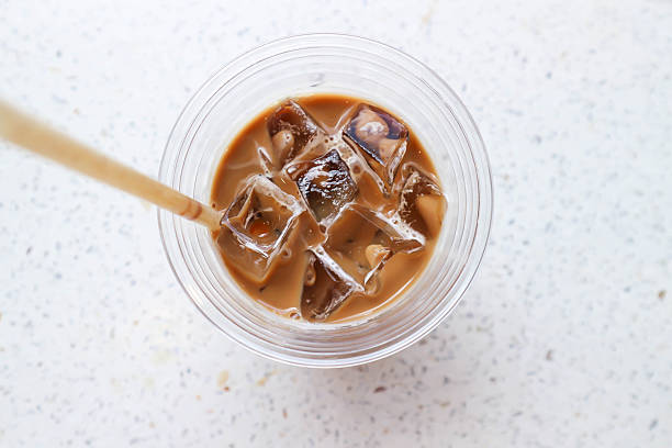 iced coffee , iced latte coffee or iced mocha coffee for serve