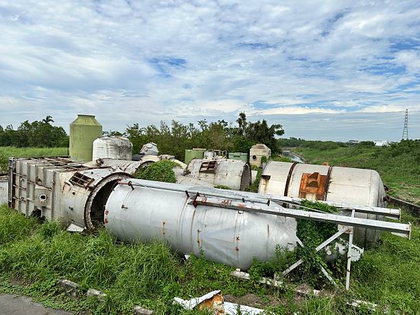istock open storage or dumping area for old steel tanks 2231587034