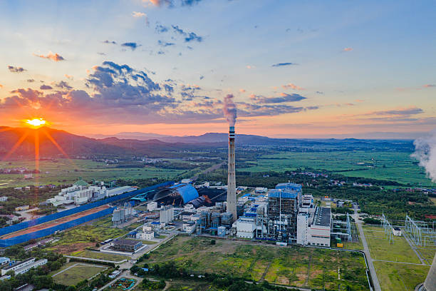 istock Thermal power plant at sunrise 2231589634