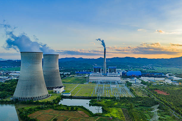 istock Thermal power plant at sunrise 2231589723