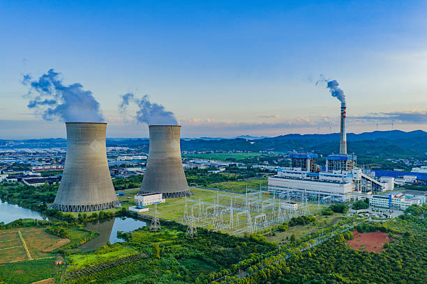 istock Thermal power plant at sunrise 2231589729