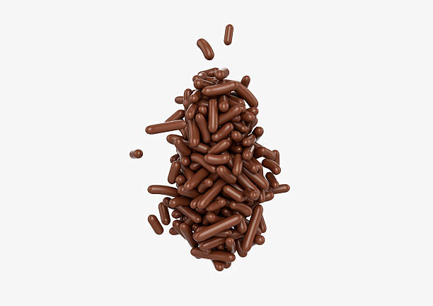 istock Group Of Chocolate Sprinkles Or Meises Cakes And Bakery Items On White Background 3D Illustration 2231595765