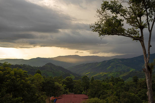 Doi Sakat is a mountain in the Doi Phu Kha mountain range. Sakad village is a large agricultural community and is an important tourist attraction in Pua District, Nan