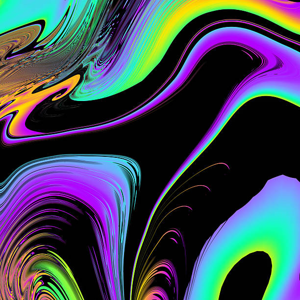 istock Abstract colorful wavy groovy psychedelic background 2231610657