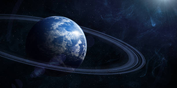 istock Earth twin planet, galaxy and nebula. 2231611395