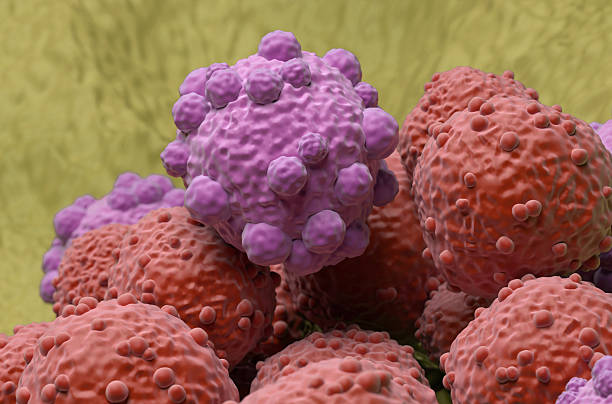 istock Lymphoma cells - closeup view 3d illustration 2231612999