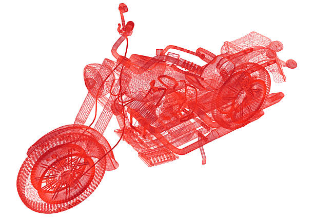 Red scooter parked at roadside