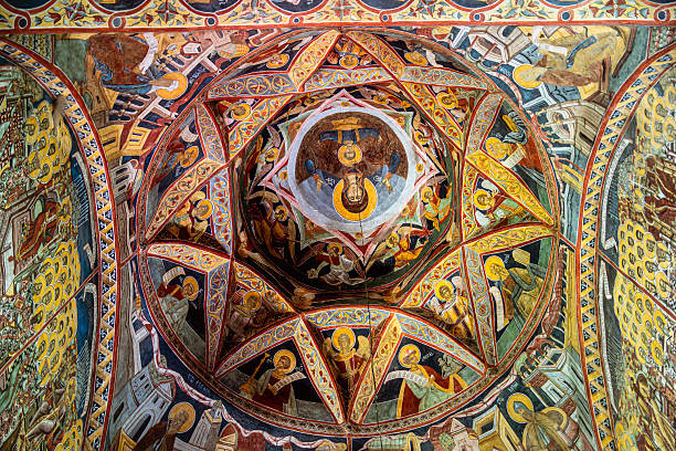Backi Jarak, Serbia - October 26, 2025: Interior in Church of the Assumption of the Blessed Virgin Mary in Backi Jarak