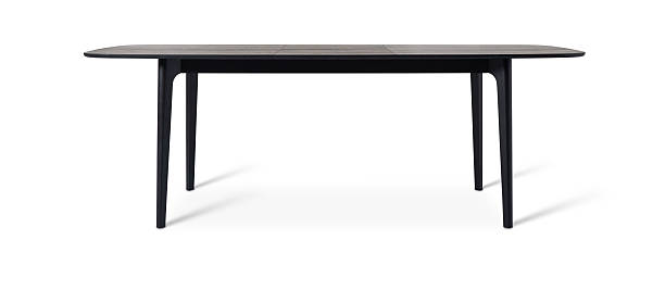 istock Black Color Wooden Desk Dining Table On Isolated White Background Including Clipping Path With Natural Shadow . 2231626843