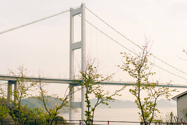 Kurushima kaikyo bridge in ehime, Japan. High quality photo