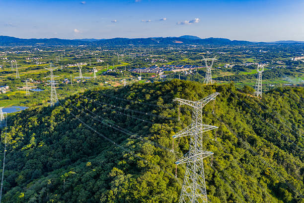 istock High-voltage Transmission Towers on a Mountain 2231636513