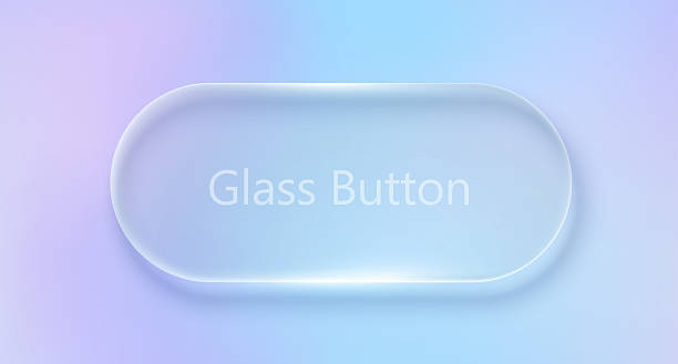 Vector transparent glass design elements. Vector Transparent Glass Buttons . UI UX Glass Screen of Mobile Device. Smartphone Interface Design. Design Elements for Application Phone, Game Menu and Website. Holographic Gradient Background. keypad stock illustrations