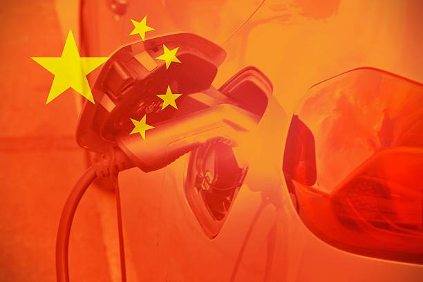 istock Chinese car with an hybrid car as background. 2231641573