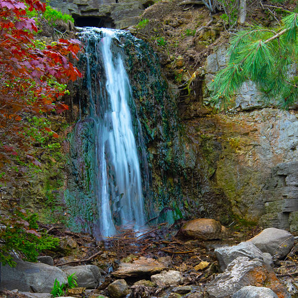 istock Waterfall in early morining-Petoskey, Michigan 2231643046