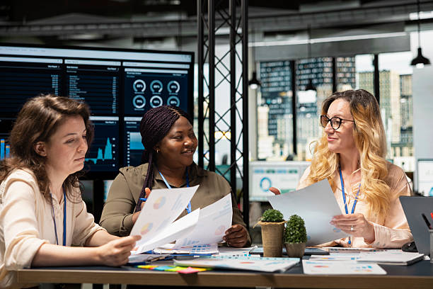 istock Diverse company associates express ambition and determination 2231644059