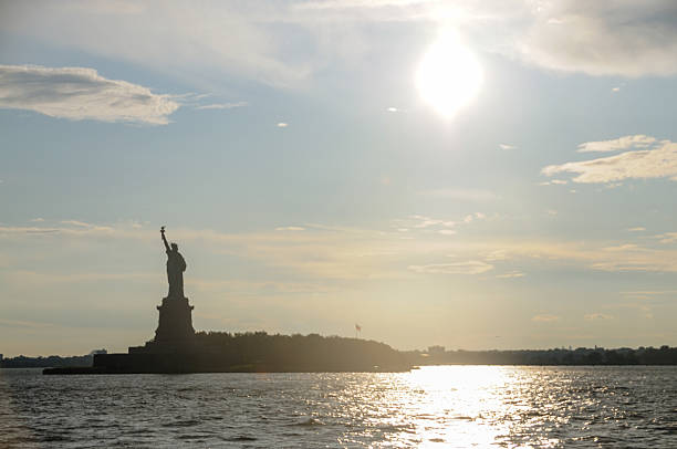 Statue of Liberty on Liberty island.