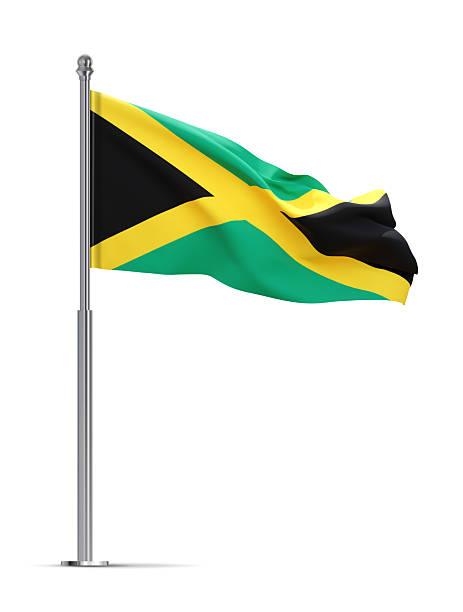 istock Flag of Jamaica isolated on white background 2231648681