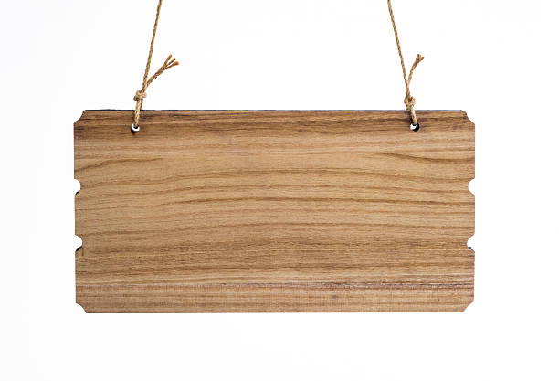 istock Blank wooden sign on white background 2231648852