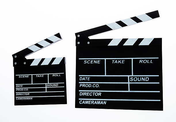 istock Two film slates on white background 2231649730