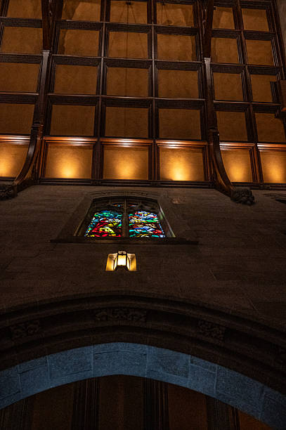 istock Stained glass in church 2231650084