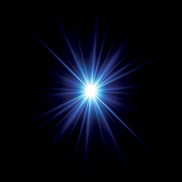 istock Rainbow crystal star. Crystal ray light, sun shines rainbow red yellow and blue color. Optical fire light effect. Vector lens glare leakage glare reflection effect. Sparkle shine. Sunlight 2231655234