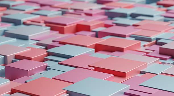 istock abstract 3D square background with a sense of technology 2231657585