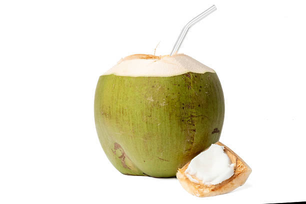 istock Photo of fresh coconut taken with a high-resolution camera using the focus-stacking technique on a white background. 2231657937
