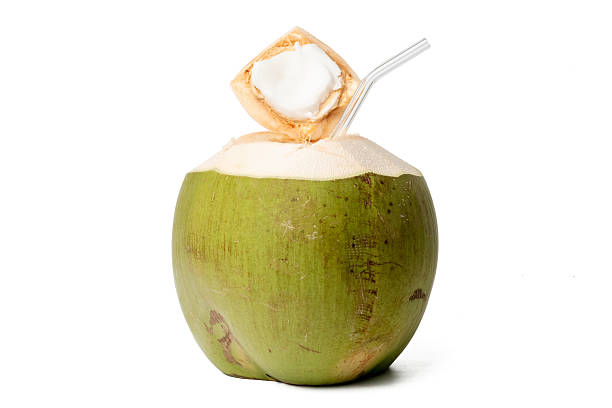 istock Photo of fresh coconut taken with a high-resolution camera using the focus-stacking technique on a white background. 2231657973