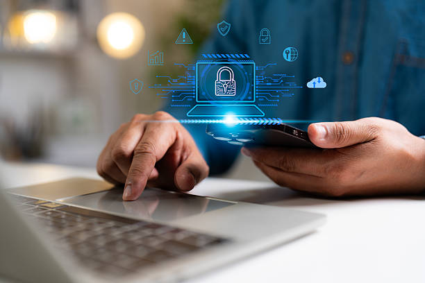 istock Businessman protecting with Padlock and internet technology data personal information, security encryption, cybersecurity, secure Internet access. Cyber security internet network data privacy concepts 2231659767